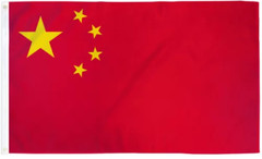 China Flag 3x5ft House Flag Chinese Flag 100D SPUN POLYESTER FLAG BANNER