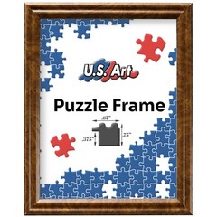 Brown Burl Puzzle Frame .75″ Inch Wide – Handmade Solid Wood Picture Frames