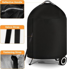 iCOVER 22in Grill Cover BBQ Cover for Weber 22in Charcoal Kettle Grills