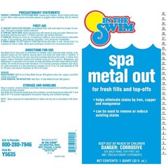 In The Swim Spa & Hot Tub Metal Out – 1 Quart for Clearer, Stain-Free Water – 2