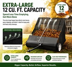 Upgraded 48388 Hopper Bag for Agri-Fab 42″ Tow Lawn Sweeper, Replacement 45-0320