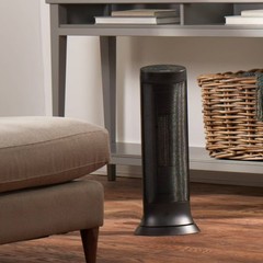 Honeywell Slim Ceramic Tower Heater Black: Indoor Space Heater, Adjustable