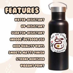 Funny Sarcastic Sticker – Functional Quote for Water Bottles Laptops