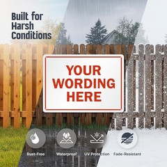 Customized Horizontal Tin Sign, allowing for the addition of any text/Photo