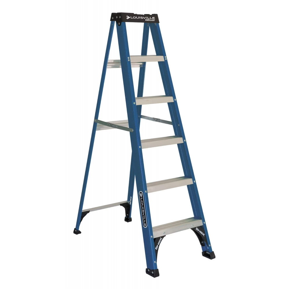 Louisville Ladder 6 ‘ Fiberglass Step 10’ Reach, 225-lb Load Capacity, W-3217-06
