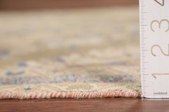 Vintage Traditional Rug 4×6 Hand-knotted Wool Geometric Carpet for Any Room