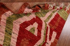 Abstract Moroccan Area Rug 5×8 Hand-knotted Wool Oriental Carpet for Any Room