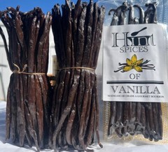 Madagascar Grade A Bourbon Organic Vanilla Beans [7-9 inches]