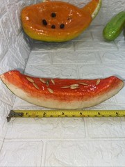Authentic Vintage Mexico Paper Mache Colorful Faux Fruits & Vegetables Decor 14