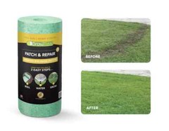 2 PK – Biodegradable Grass Seed Mat, Bermuda Rye – 50 Sq Ft Quick Fix Rolls