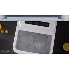 Midea Countertop Bullet Ice Maker 26.5 lb 2 Sizes Fast 6‑Min Ice Auto‑Clean Port