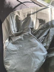 Lovely ETHAN ALLEN Silk & Cotton Sage Green ( Mineral) Lined Drape Panel 48X98