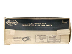 Master Flow 12in x 25 Ft Flexible Duct, R4.2 Heavy Duty Insulated, Black Jacket