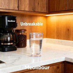 Unbreakable 16oz Tumblers Set of 4 – Plastic Double Wall Insulated Cups, Shat