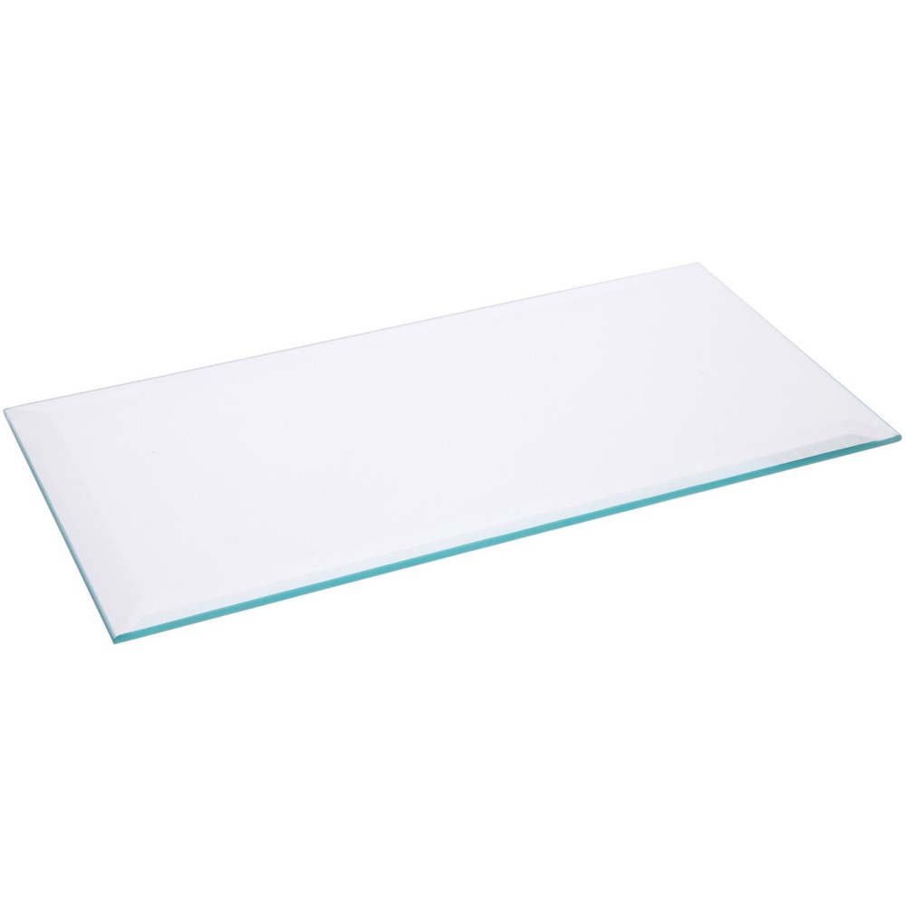 Plymor 5″ x 10″ Rectangle, 5mm Thick Beveled Clear Glass
