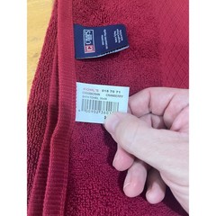 Chaps Home Cranberry Red 100% Cotton Bath Towel 30×58 Made in Turkey NWT