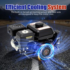 212cc4-Stroke 7.5 HP Electric Start Horizontal Engine Go Kart Gas Engine Motor