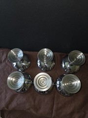 Vintage Létang Rémy Stainless Steel Dessert Cups Set of 6 France 1970 Inox 18/10