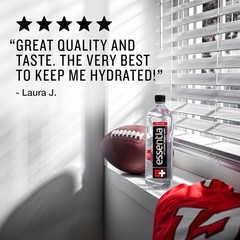 Essentia Water Bottled, Ionized Alkaline Water:99.9% Pure, Infused With Electrol