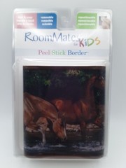 York RoomMates for Kids Peel & Stick Horses Border 5″ X 15′ 12.8cm x 4.57cm NIP