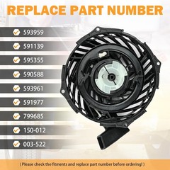 Pull Recoil Starter For Murry 21″ 550E Series 140cc Lawn Mower