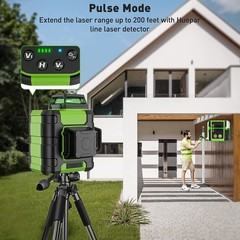 Huepar 3×360° Rechargeable Cross Line Self Leveling Lazer Level for Construction