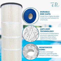 Pool Filter Replaces Pentair CCP520, R173578, 178585, PCC130, FP-32130, 4Pack