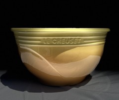 Le Creuset XL Mixing Bowl 4.4L 4.6 Qt Yellow Soleil Gradient RETIRED 12” CLEAN