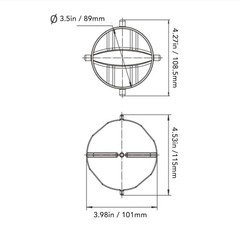 RV Sewer Hose Cap, Leakproof Double Ear Anti-Aging Plastic Waste Tank Seal for