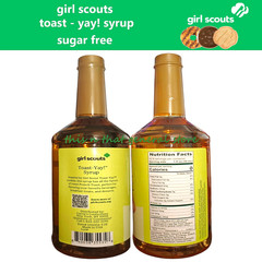 2x GIRL SCOUTS Sugar Free TOAST YAY SYRUP Coffee Baking Desserts French Toast