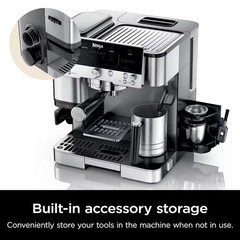 Ninja R-ES601 Luxe Café Premier Espresso Machine, Silver – Certified Refurbished
