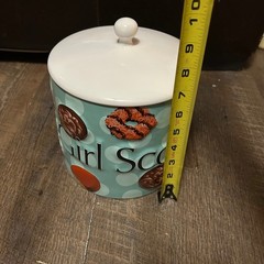 Rare Collectible Girl Scout Cookie Jar – 2006 Ceramic Blue Large 4 Quarts