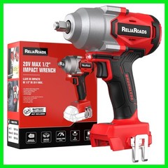 900 Ft-lbs Cordless Impact Wrench, 1/2 Inch Impact Gun Compatible MilWauke 18…