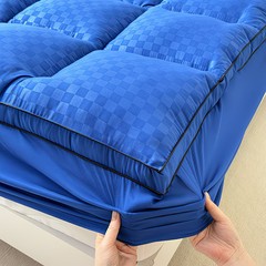 Extra Thick Mattress Topper Waterproof Bed Cover Cushion Soft Breathable Washabl
