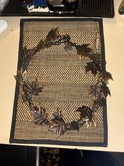 Metal Leaf Wreath 15″ Unbranded For Wall Or Door