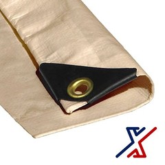 Desert Color 12 Mil Heavy Duty Tarp / Canopy by X1Tools/Tarps (over 150 Sizes)