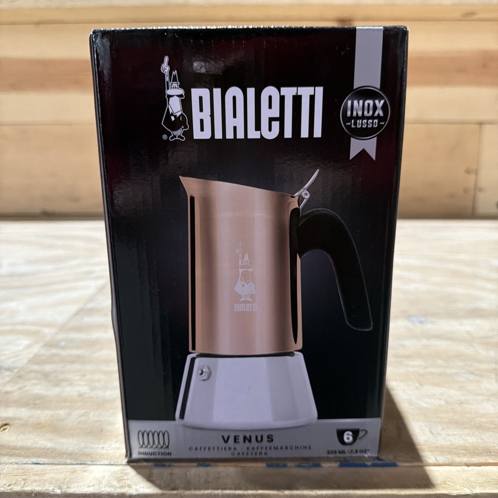 Bialetti Venus Coffee Espresso Maker – 6 Cups – Copper