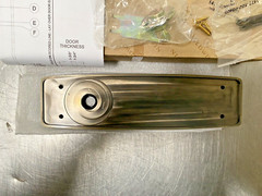 Baldwin ROSE-9.8IN HLF DUMMY 050, R047.050.IDM Single Dummy Rose, Antique Brass