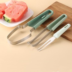 Stainless Steel Watermelon Slicer, 2026 3 IN 1 Watermelon Cutter Knife Server