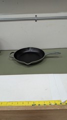 Le Creuset Signature 10.25in Cast Iron Enamel Skillet Fry Pan Gray