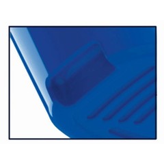 Plastic 12-Quart Oval Bucket, Blue, 2 pack