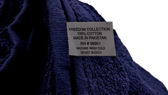 2 Piece Bath Towel Set | 100% Cotton | 27 x 54 | Solid Navy Blue