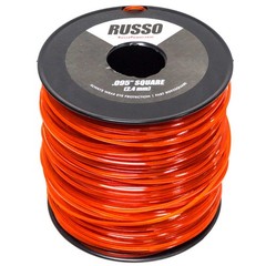 6PK 5lb .095 Square Red Commercial String Trimmer Line For Echo Stihl Redmax