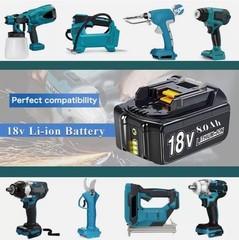 PACK For Makita 18 Volt 8.0Ah LXT Li-Ion Battery BL1860B BL1830 BL1850 / Charger