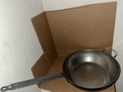 De Buyer MINERAL B Carbon Steel 13” Frying Pan Deep Induction Ready France