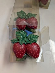 Set Of 8 Strawberry Napkin Rings at Home with Meijer NIB
