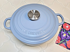 Le Creuset Matte Mineral Blue 20cm 2.75qt Dutch Oven Classic CHIPPED Shiny Mint