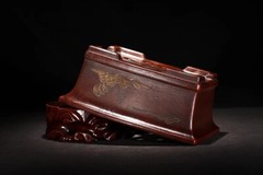 7.68in Chinese Antiqued Painting Refine Handmade Wide Bonsai Potted Plant Pot