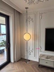 Floor-to-Ceiling Lamp 280cm Adjustable Height Contemporary Stand Acrylic Balls