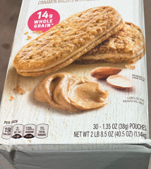 Nature Valley Cinnamon Biscuit Sandwich Almond Butter 1.35 oz Snack Bar